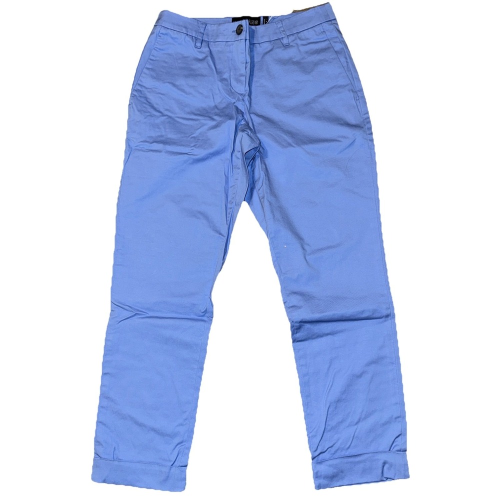 Wildfang Light Blue Straight-Leg Trousers